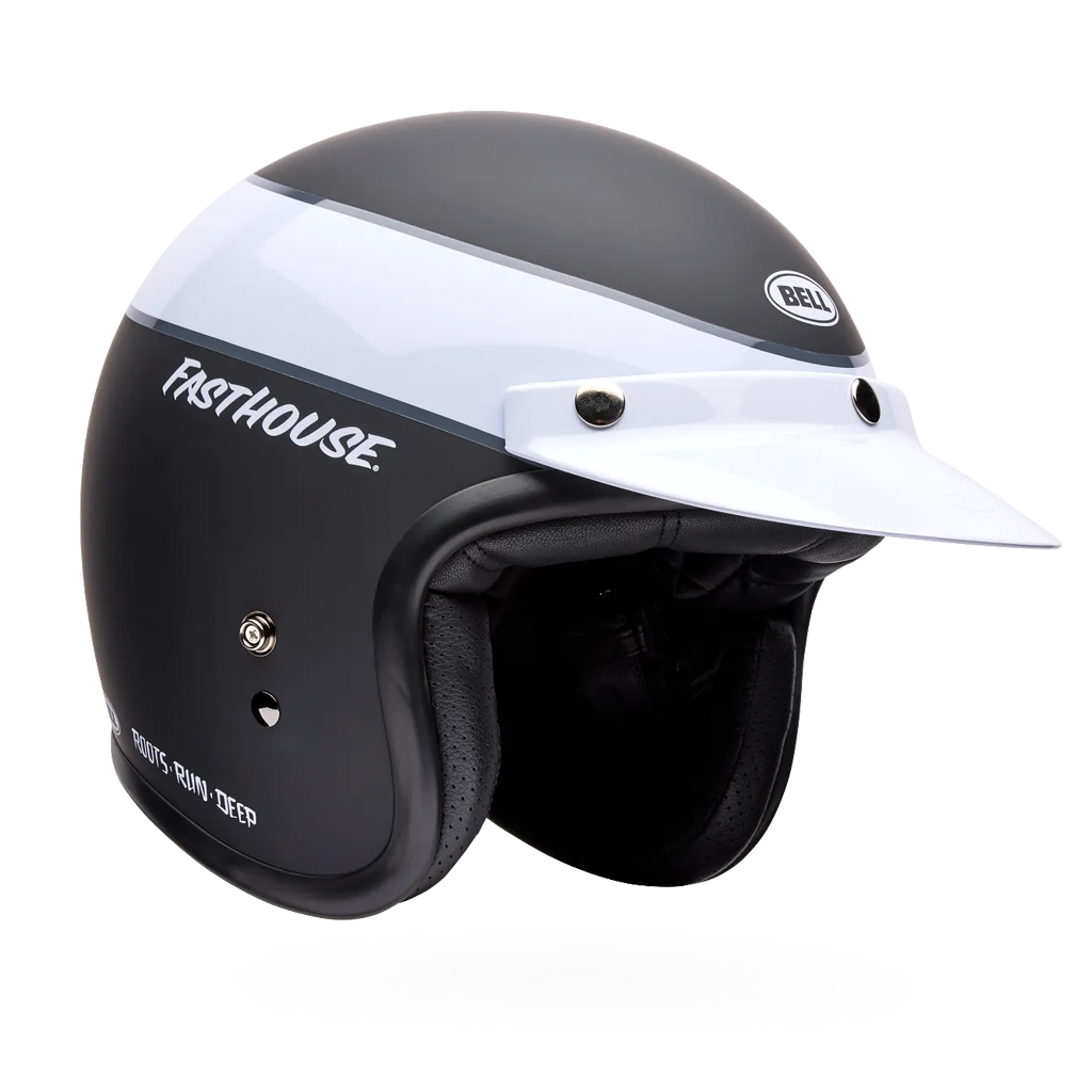 bell 500 helmets australia Motorcycle Custom Rally Open Face Helmet Black Bronze Bell Custom 500 Helmet -