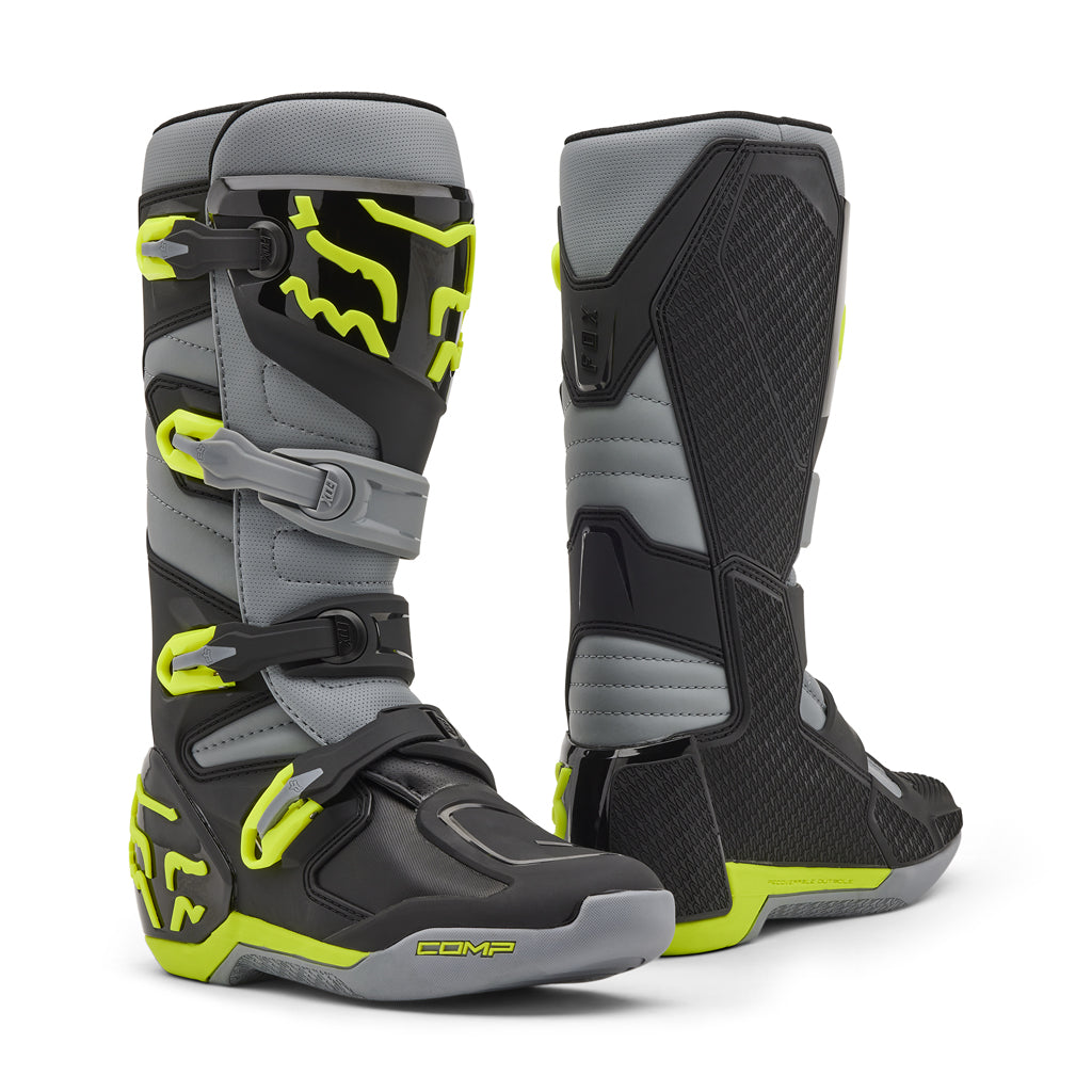 Fox - Comp Grey/Yellow MX Boots