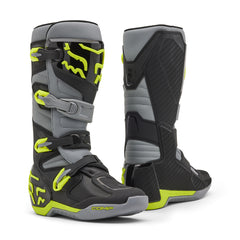 Fox - 2025 Comp Grey/Yellow MX Boots - AMA Warehouse
