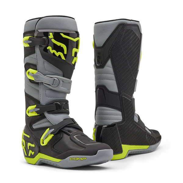 Fox - 2025 Comp Grey/Yellow MX Boots