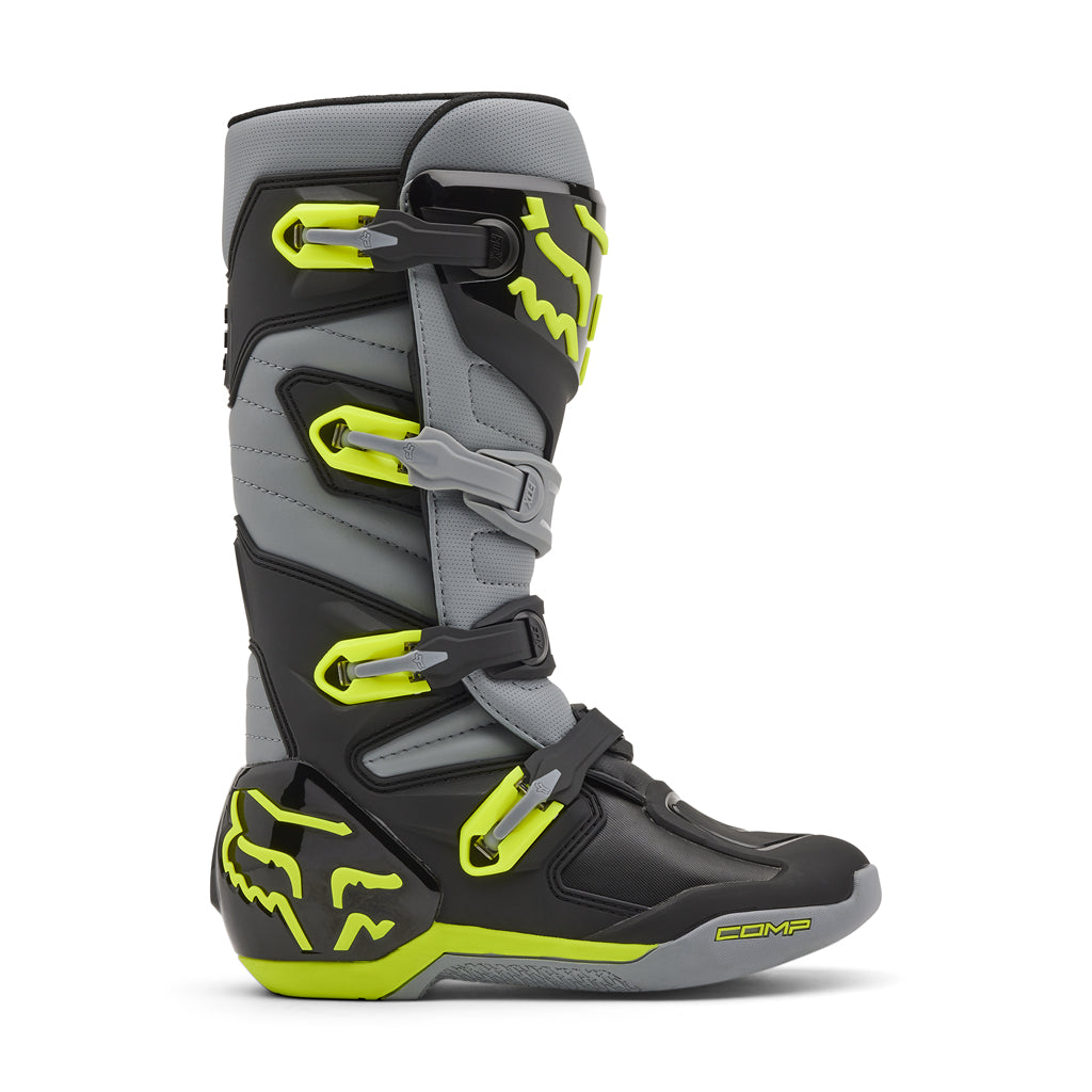 Fox - 2025 Comp Grey/Yellow MX Boots