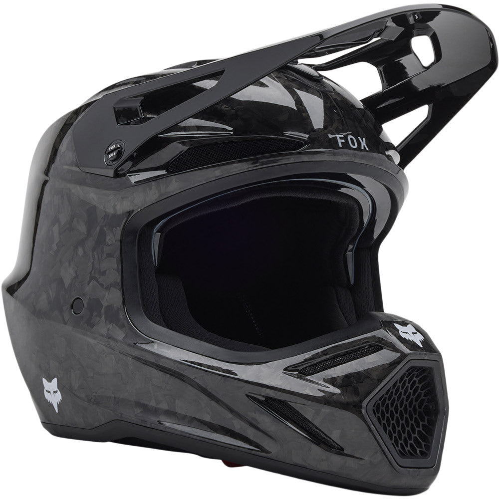 Fox - 2025 V3 RS Black Carbon Solid Helmet