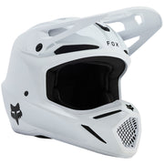 Fox - 2025 Youth V3 Solid Matt White Helmet