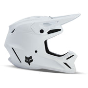 Fox - 2025 Youth V3 Solid Matt White Helmet