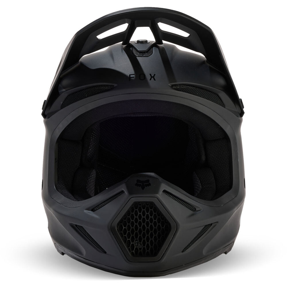 Fox - 2025 Youth V3 Solid Matt Black Helmet