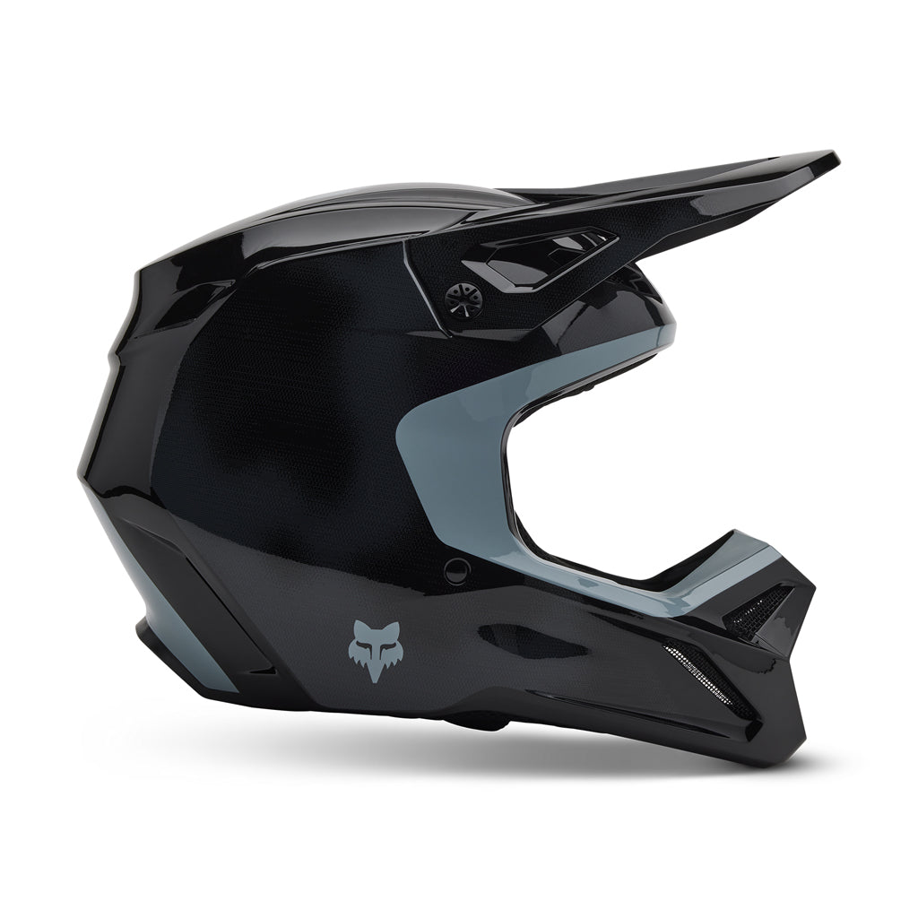 Fox - 2025 Youth V1 Black Taunt Helmet