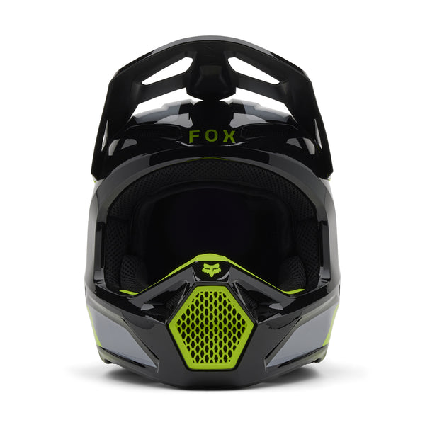 Fox - 2025 V1 Grey/Yellow Lean Helmet