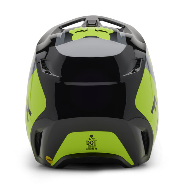 Fox - 2025 V1 Grey/Yellow Lean Helmet