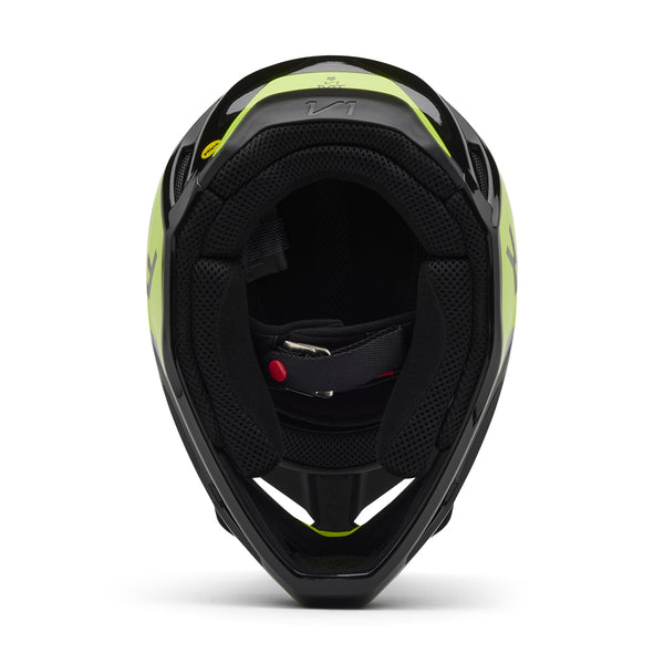 Fox - 2025 V1 Grey/Yellow Lean Helmet