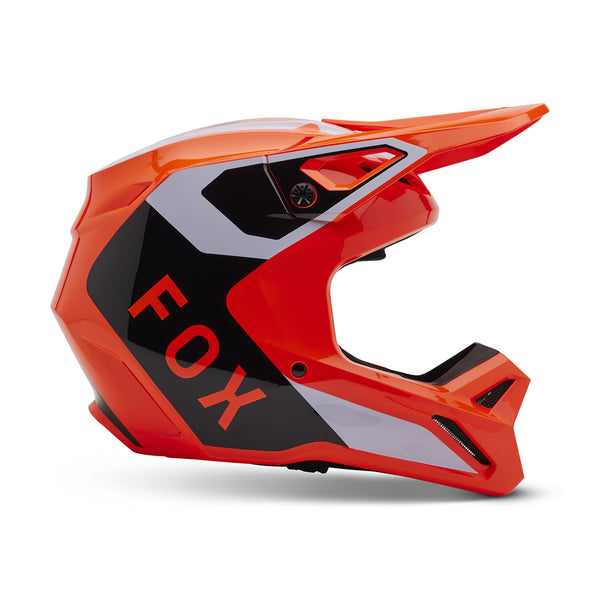 Fox - 2025 V1 Lean Flo Orange Helmet - AMA Warehouse
