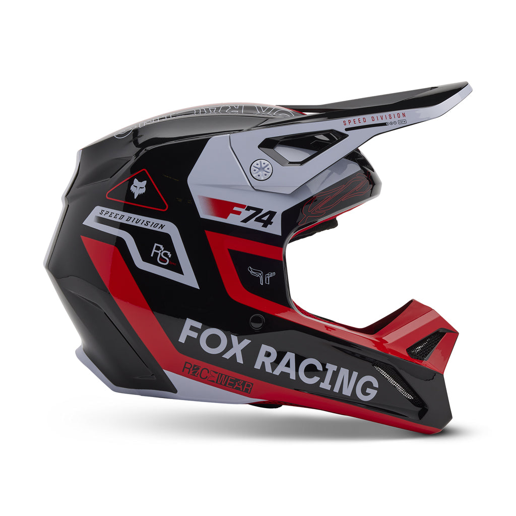 Fox - 2025 V1 Race Spec Flo Red Helmet