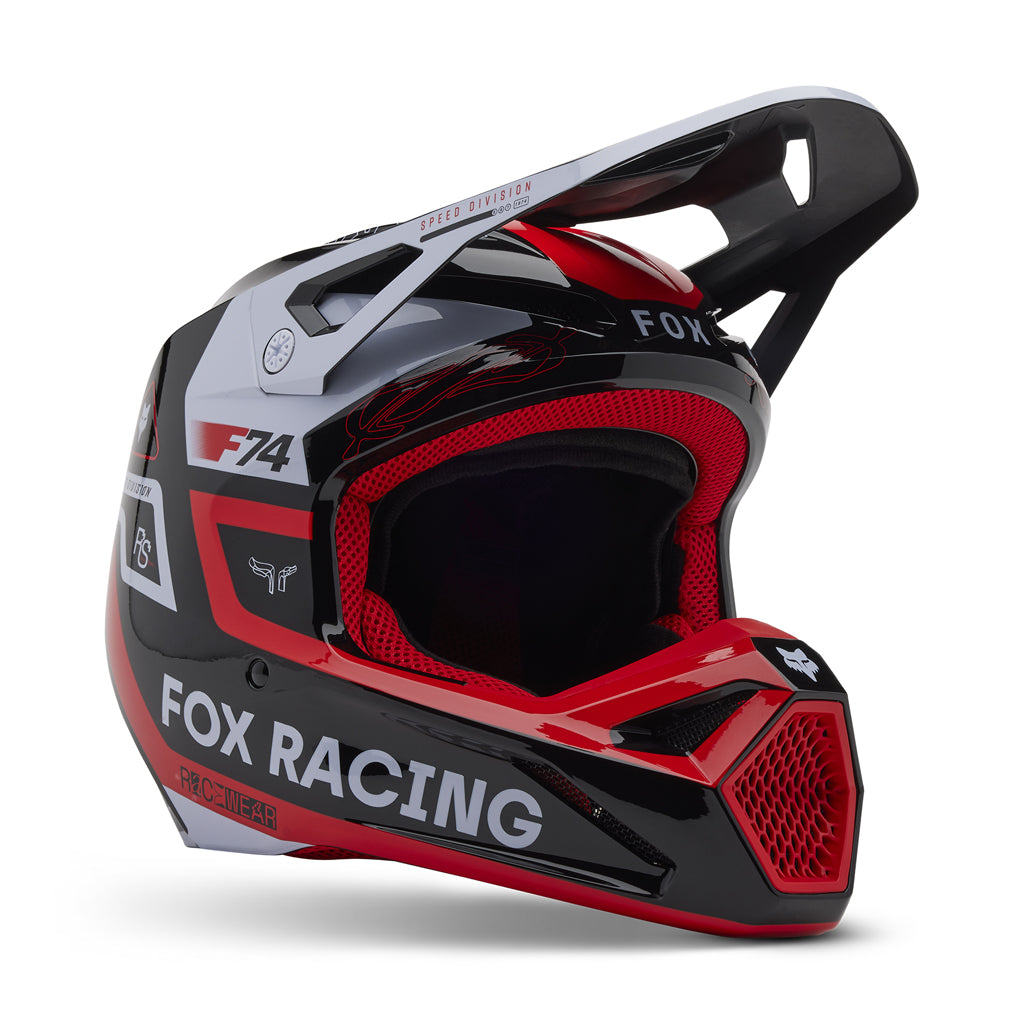 Fox - 2025 V1 Race Spec Flo Red Helmet