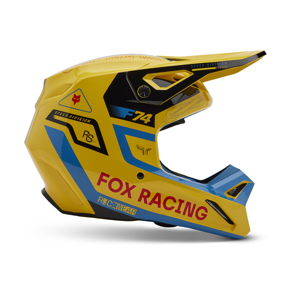 Fox - 2025 V1 Race Spec Yellow Helmet
