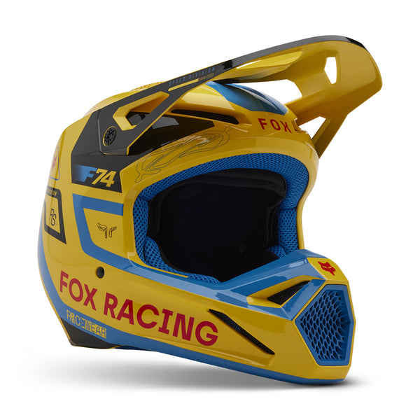 Fox - 2025 V1 Race Spec Yellow Helmet