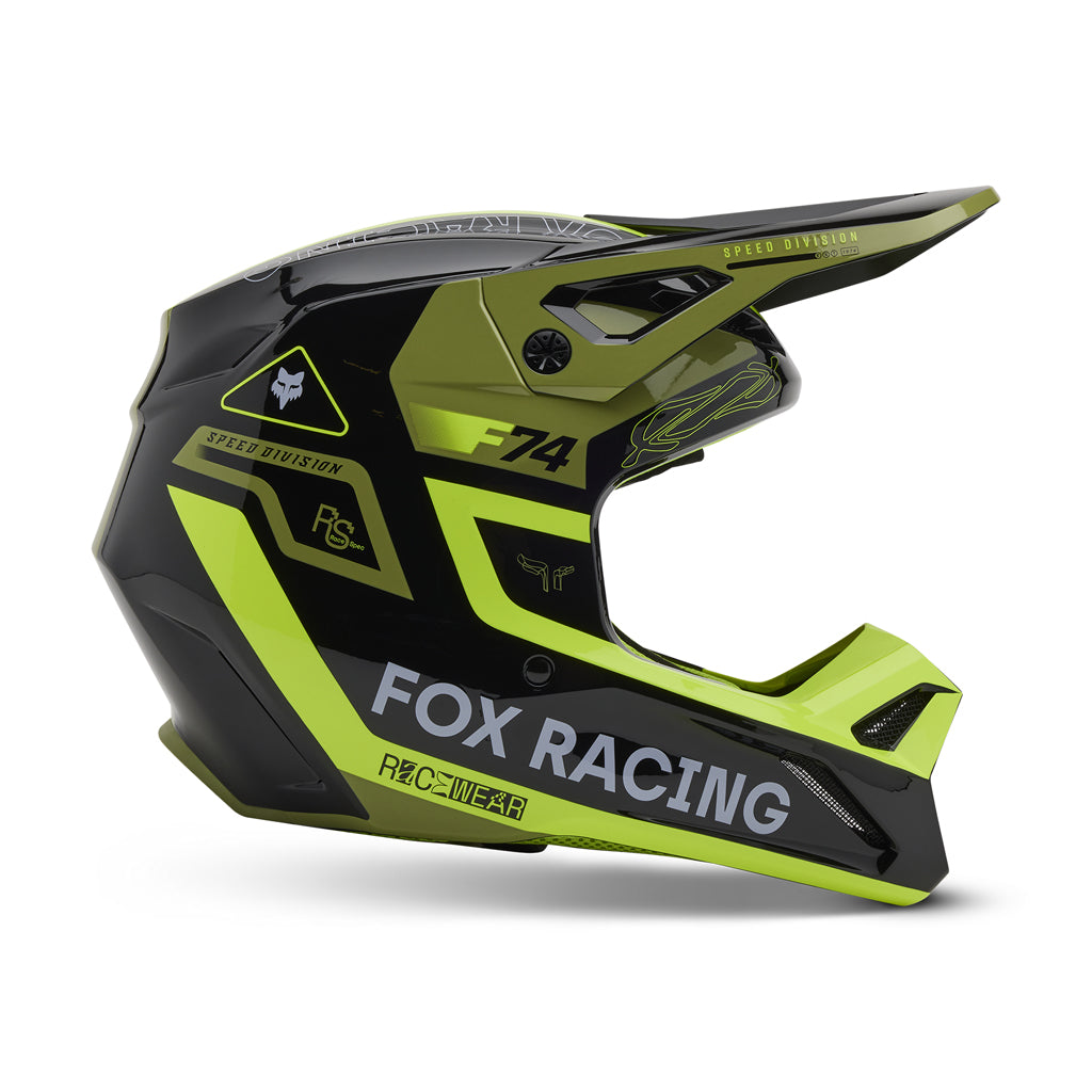 Fox - 2025 V1 Race Spec Green Helmet