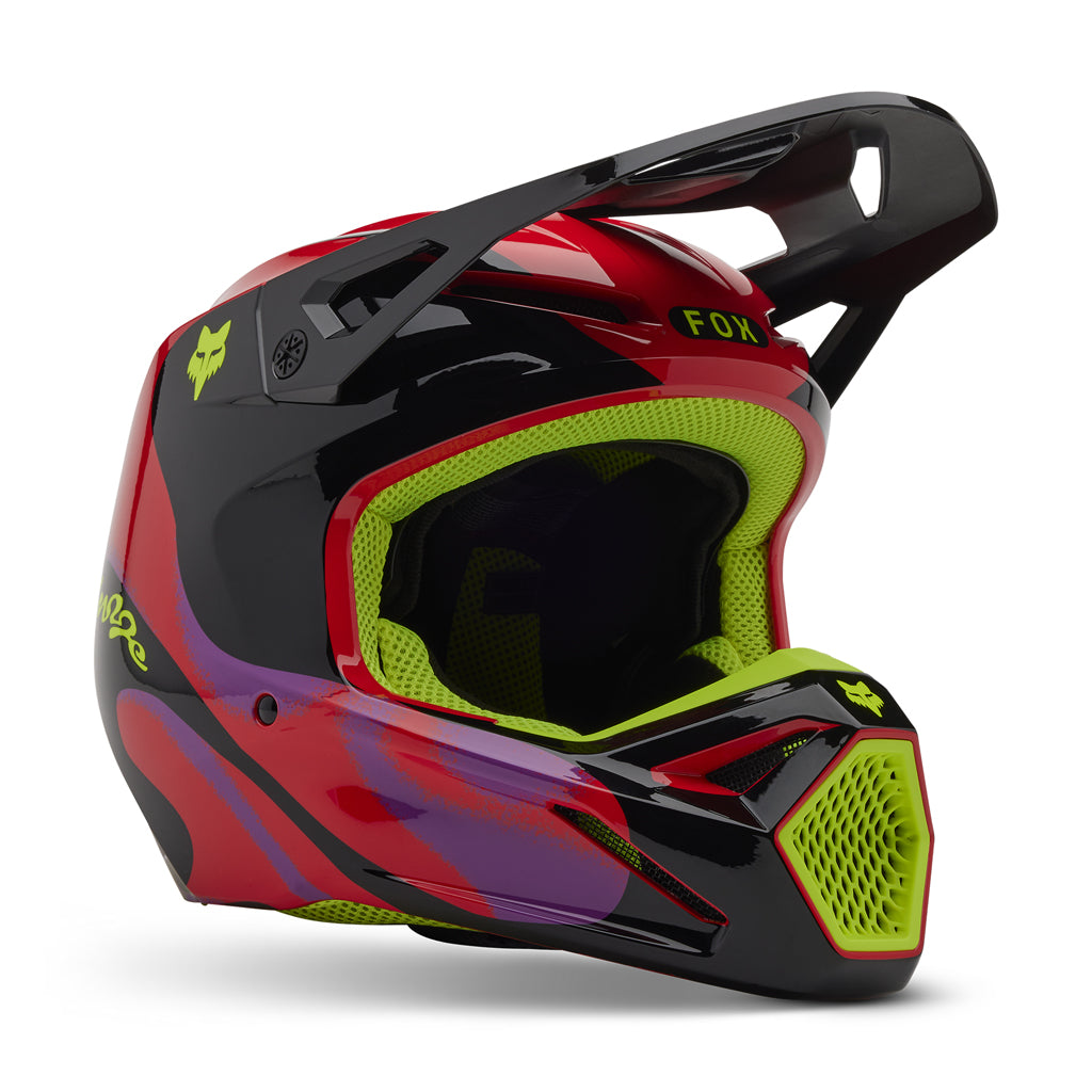 Fox - 2025 V1 Emotion Flo Red Helmet