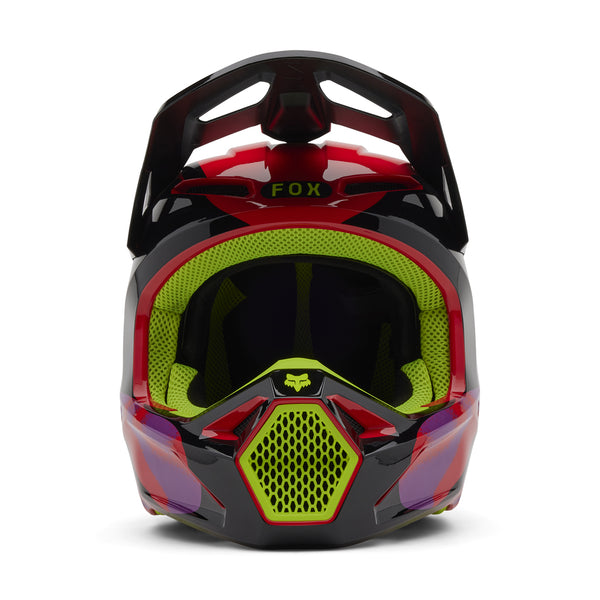 Fox - 2025 V1 Emotion Flo Red Helmet - AMA Warehouse