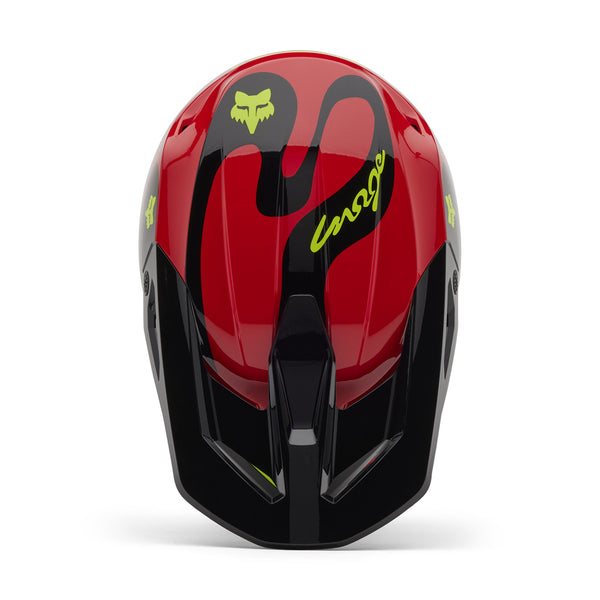 Fox - 2025 V1 Emotion Flo Red Helmet