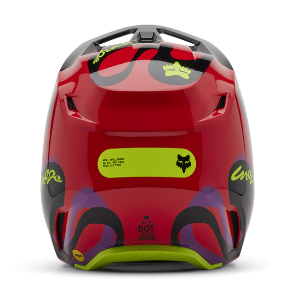 Fox - 2025 V1 Emotion Flo Red Helmet