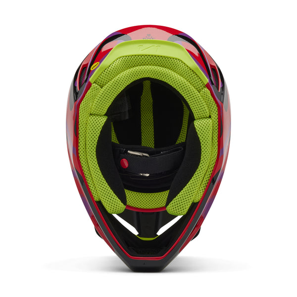 Fox - V1 Emotion Flo Red Helmet - AMA Warehouse