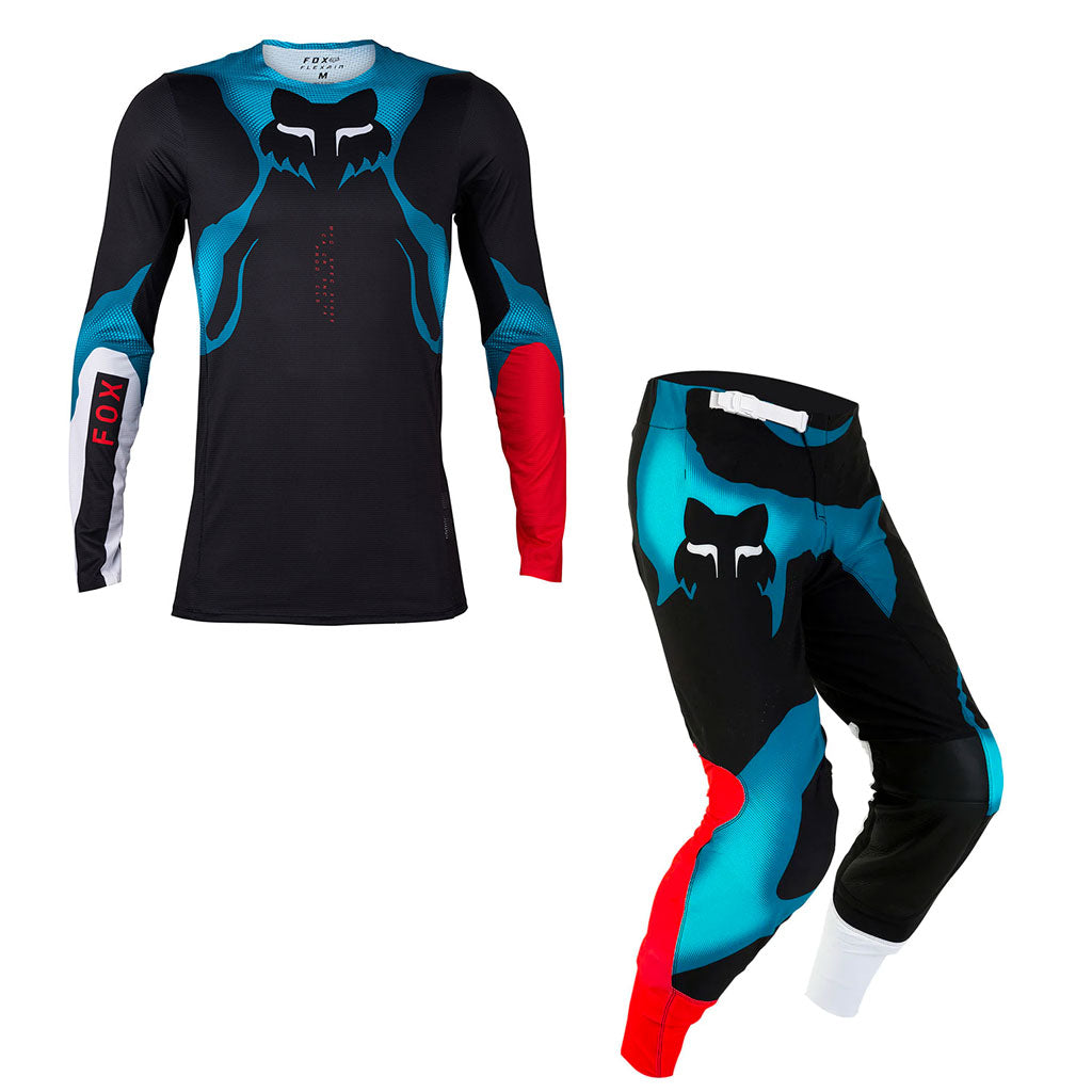 fox mx gear 2024 Fox - 2024 Flexair Withered Black/Multi MX Combo