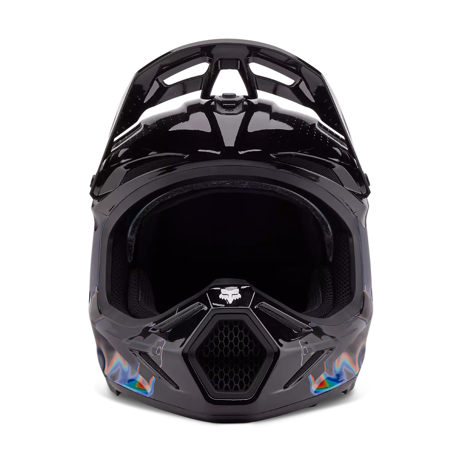 Fox - V3 RS Scans LE White Black Helmet