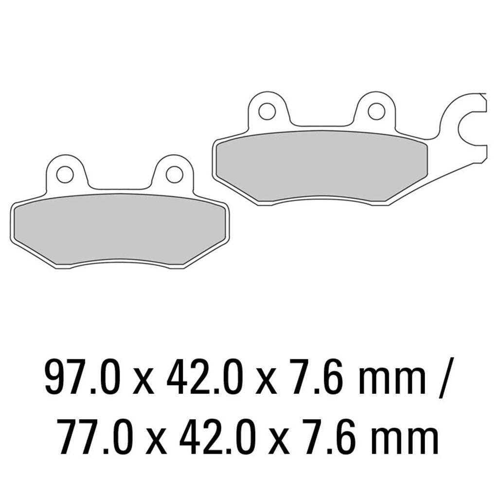 FERODO BRAKE PADS - FDB631ST (PK = 2 Pads) [BQ25]