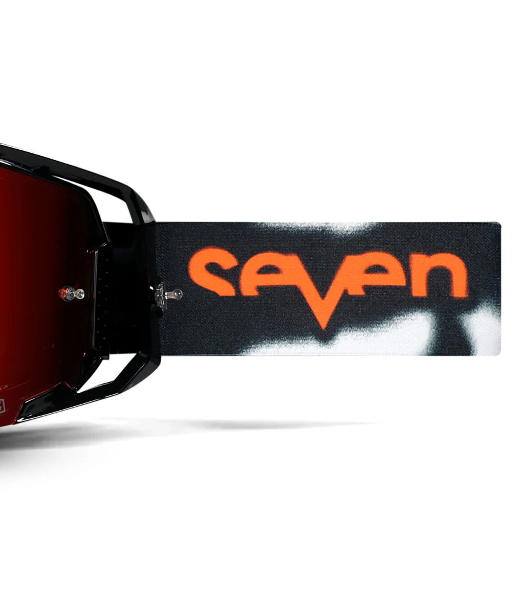 Seven - Armega 27 White/Red Mirrored Lens Goggle