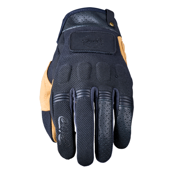 Five - Scrambler Black/Tan Gloves