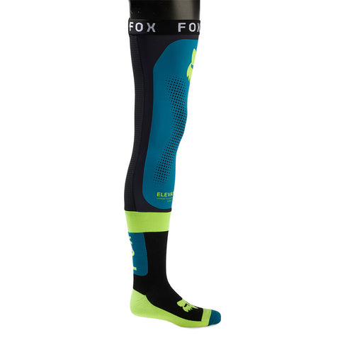 Fox - 2024 Flexair Blue/Yellow Knee Brace Socks