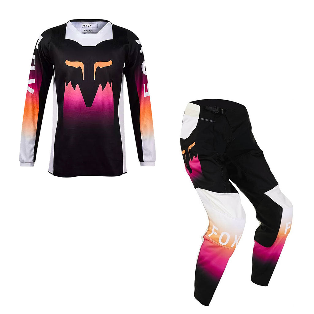 Fox - 2024 Kids Girls 180 Flora Black/Pink MX Combo