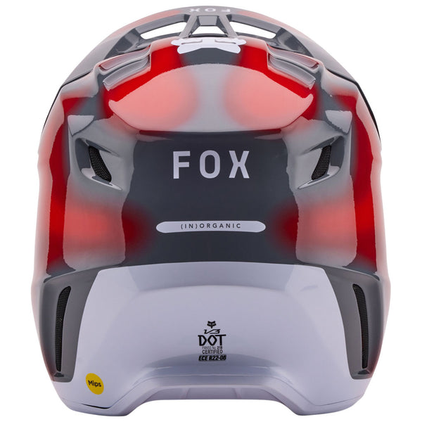 Fox - 2024 V3 Volatile Grey/Red Helmet