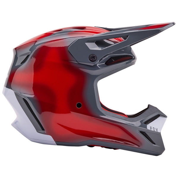 Fox - 2024 V3 Volatile Grey/Red Helmet