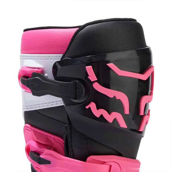Fox - 2025 Womens Comp Black/White/Pink Mx Boots