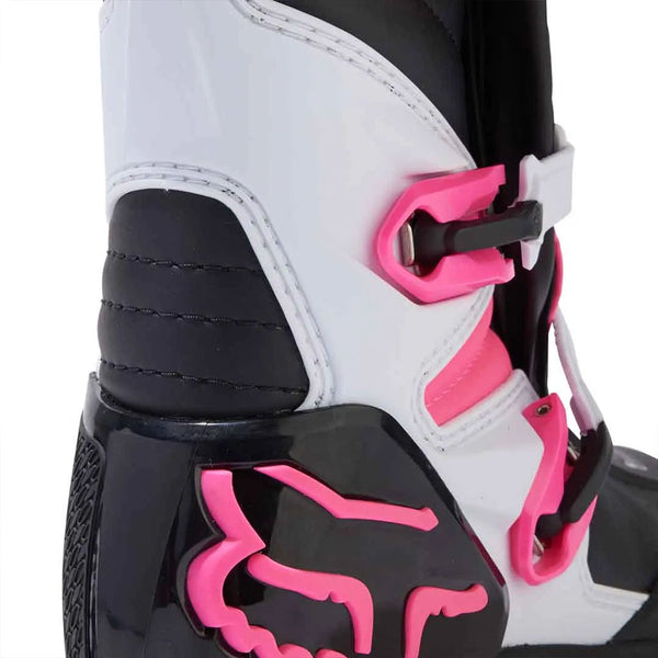 Fox - 2025 Womens Comp Black/White/Pink Mx Boots