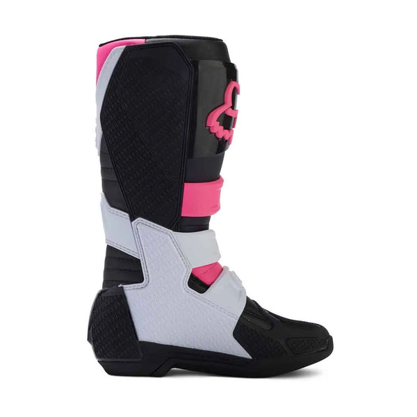 Fox - 2025 Womens Comp Black/White/Pink Mx Boots