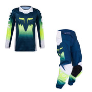 Fox - 2024 Youth 180 Flora Dark Indigo MX Combo