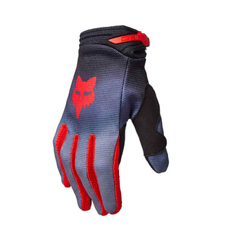 Fox - 2024 Youth 180 Interfere Grey/Red Gloves