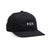 Fox - Wordmark Black Snapback Hat