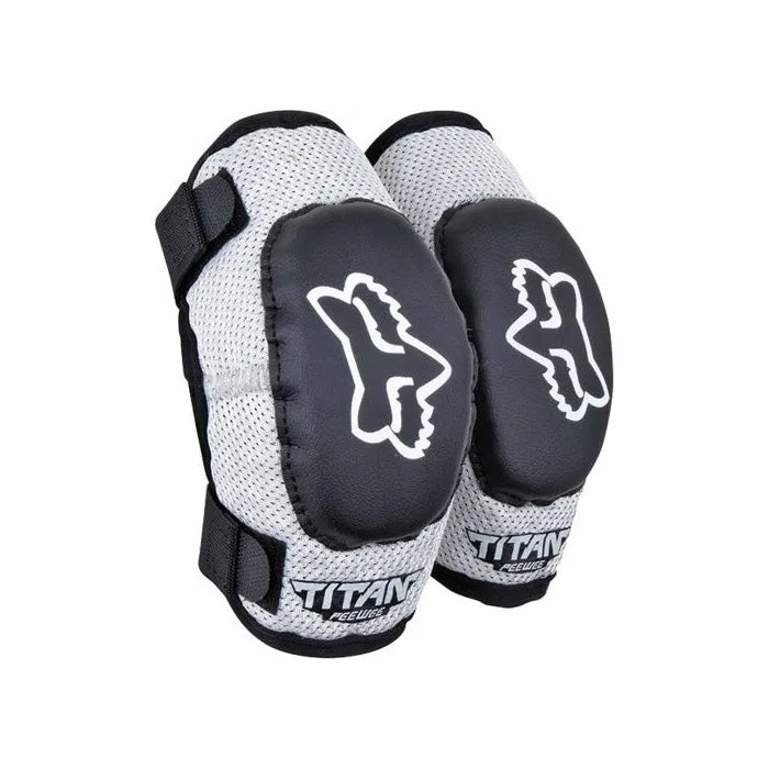 Fox - 2024 PeeWee Titan Black/Silver Elbow Guards