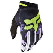 Fox - 180 Morphic Black/Yellow Gloves