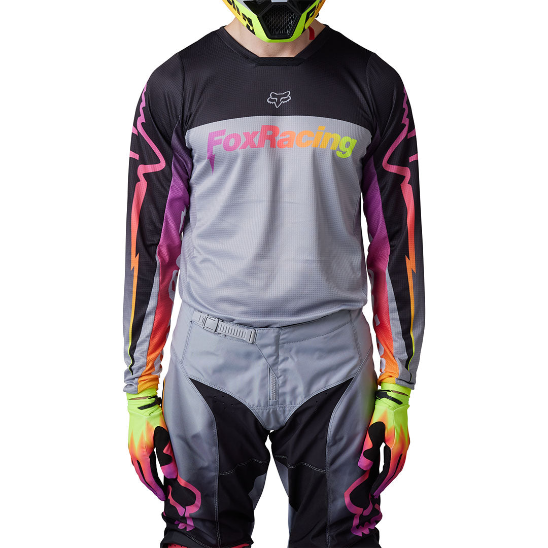 Fox - 2023 180 Statk Black/Grey/Multi Jersey