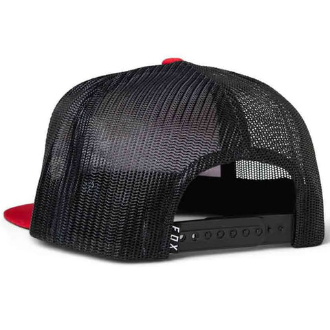 Fox - Youth Absolute Red Mesh Snapback Hat
