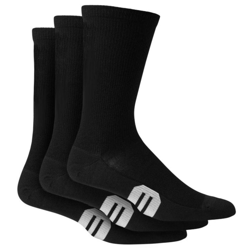 Fox - 3 Pack Level Up Crew Black Socks