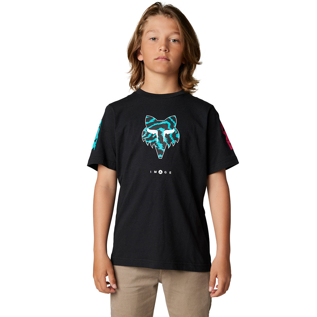 Fox - Youth Nuklr Head SS Black Tee - S