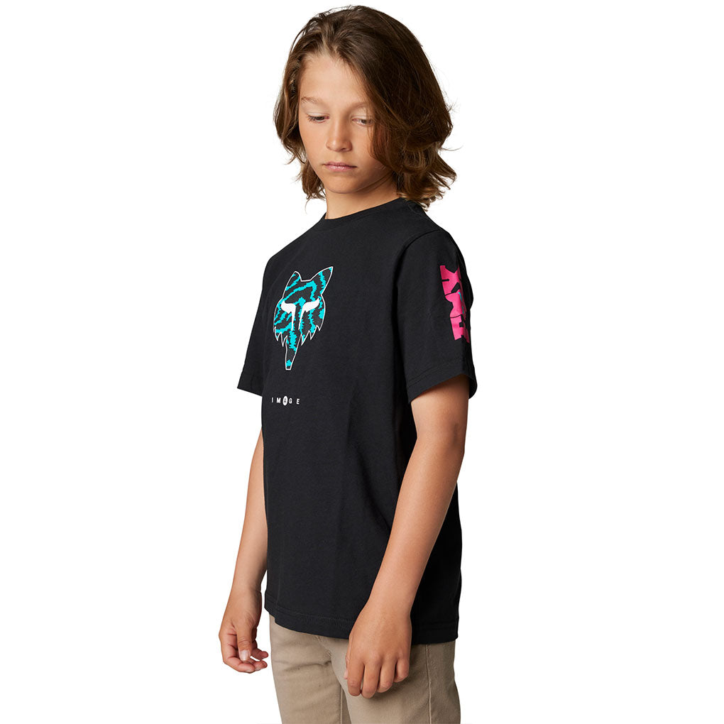 Fox - Youth Nuklr Head SS Black Tee - S