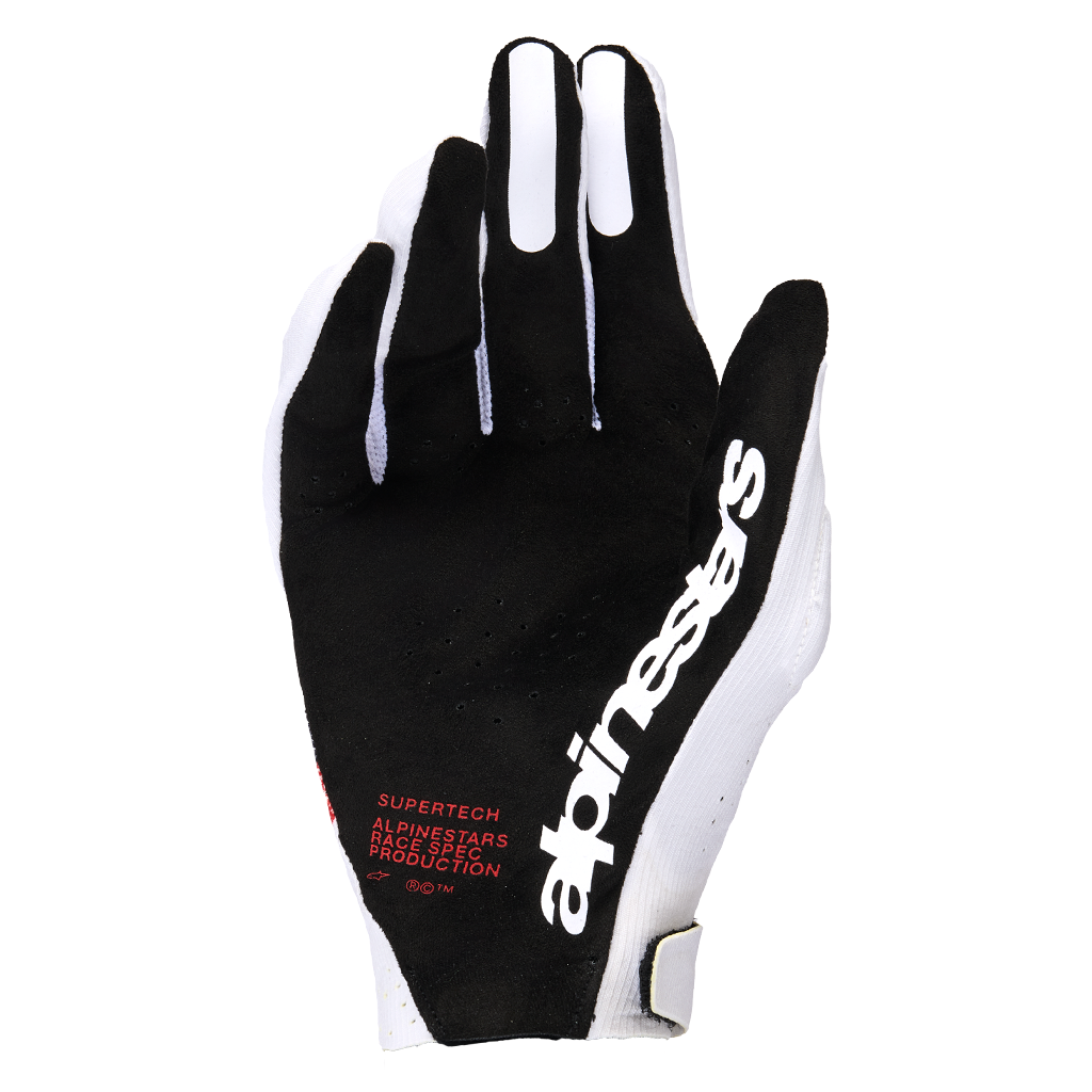 Alpinestars - 2026 Supertech White/Black/Red MX Gloves
