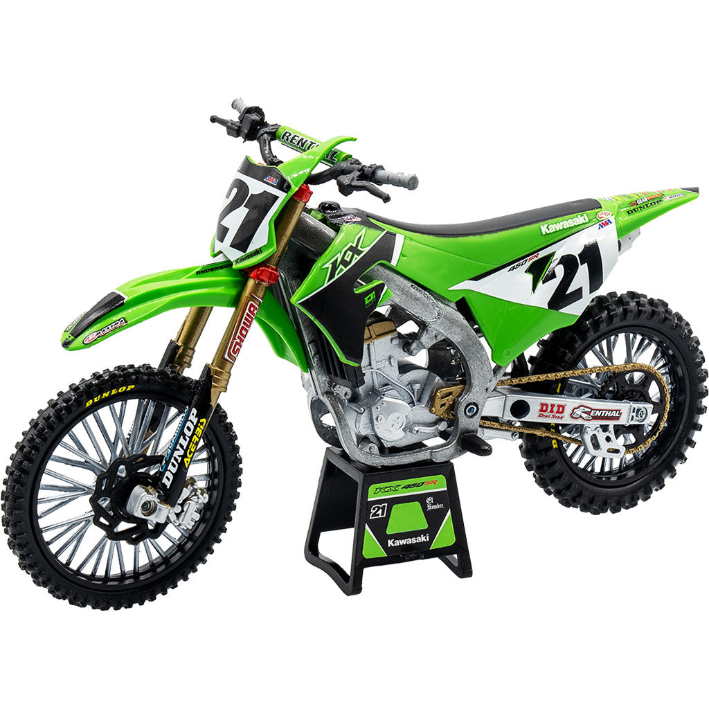 New Ray - Jason Anderson Kawasaki 1.12 Scale Model Bike