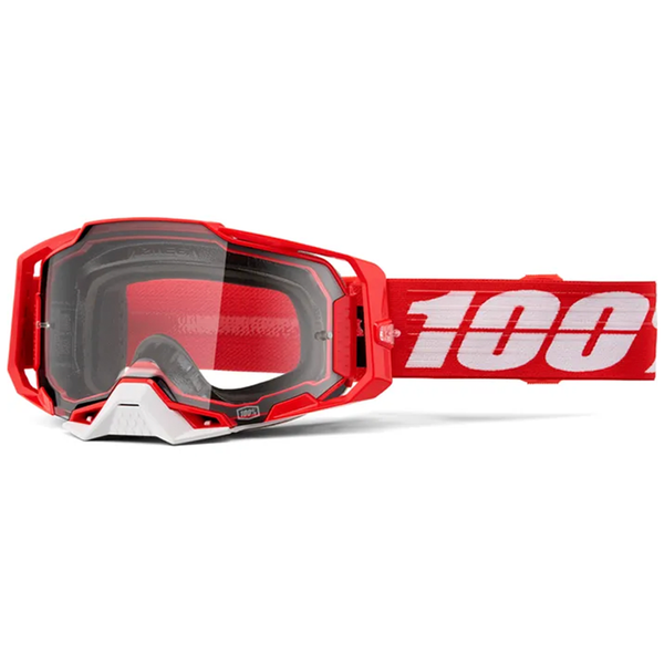 100% - Armega C-Bad Red Clear Lens Goggle