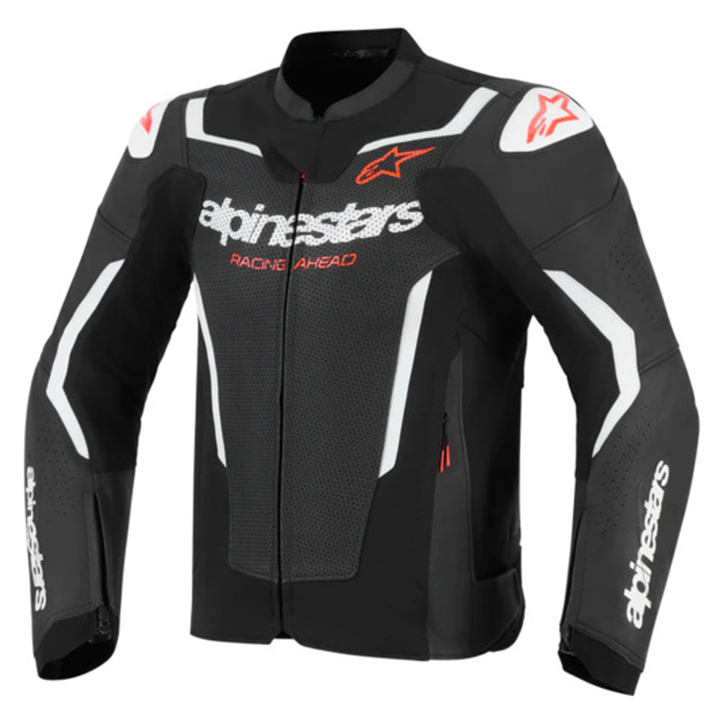 Alpinestars - GP Force V2 Black/White Air Leather Jacket
